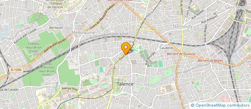 localisation de l'entreprise MONSIEUR THIERRY LACOSTE  TALENCE