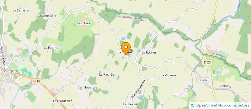localisation de l'entreprise MONSIEUR THIERRY LACOSTE à LES MONTS-D'ANDAINE