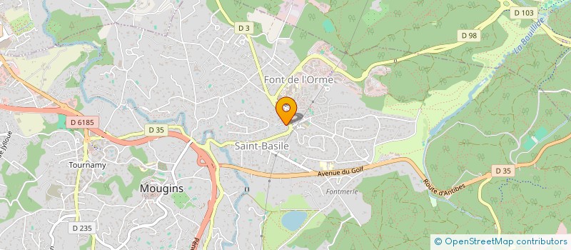 localisation de l'entreprise MONSIEUR THIERRY LACOUCHE  MOUGINS