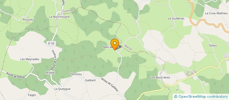 localisation de l'entreprise MONSIEUR THIERRY LACROIX  BALADOU