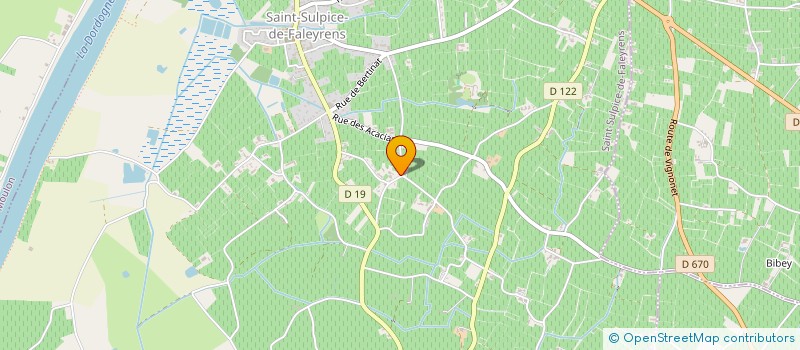 localisation de l'entreprise MONSIEUR THIERRY LACROIX  SAINT-SULPICE-DE-FALEYRENS