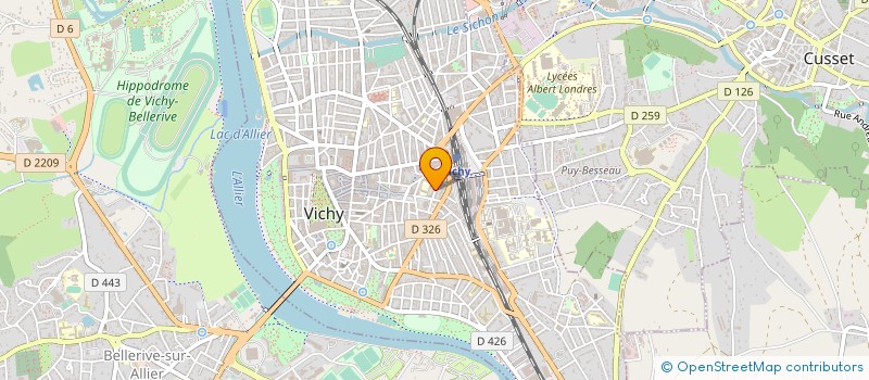 localisation de l'entreprise MONSIEUR THIERRY LACROIX  BELLERIVE-SUR-ALLIER