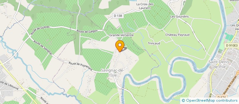 localisation de l'entreprise MONSIEUR THIERRY LADAN à SAVIGNAC-DE-L'ISLE