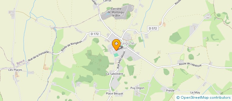 localisation de l'entreprise MONSIEUR THIERRY LAFARGE  MONTAIGU-LE-BLIN