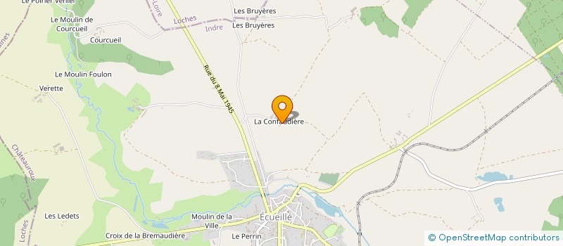 localisation de l'entreprise MONSIEUR THIERRY LAFAYE à ECUEILLE