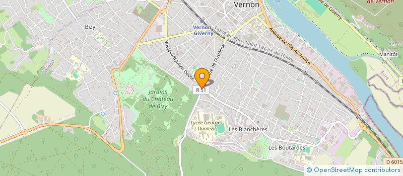localisation de l'entreprise MONSIEUR THIERRY LAFLEUR à VERNON