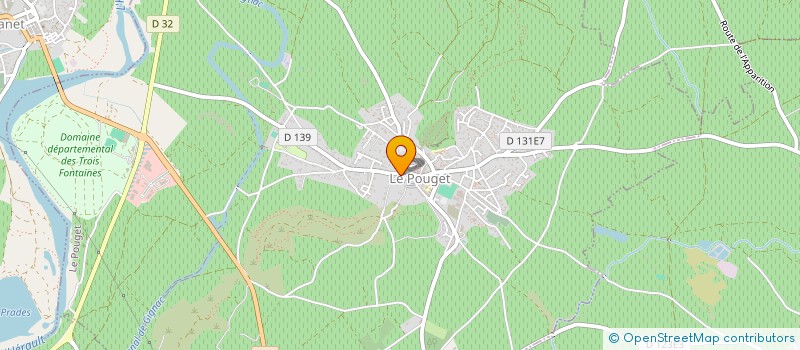 localisation de l'entreprise MONSIEUR THIERRY LAFON à LE POUGET