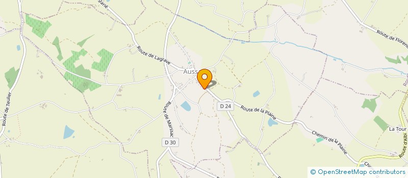 localisation de l'entreprise MONSIEUR THIERRY LAFON  AUSSAC