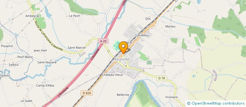 localisation de l'entreprise MONSIEUR THIERRY LAFORET  REALVILLE