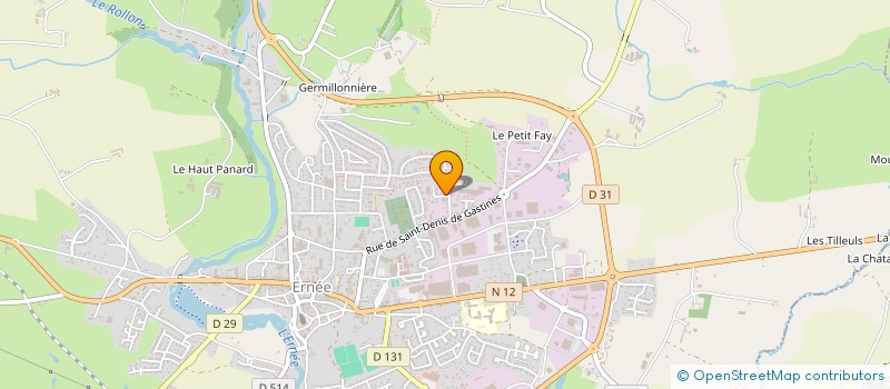 localisation de l'entreprise MONSIEUR THIERRY LAGOUTE à ERNEE