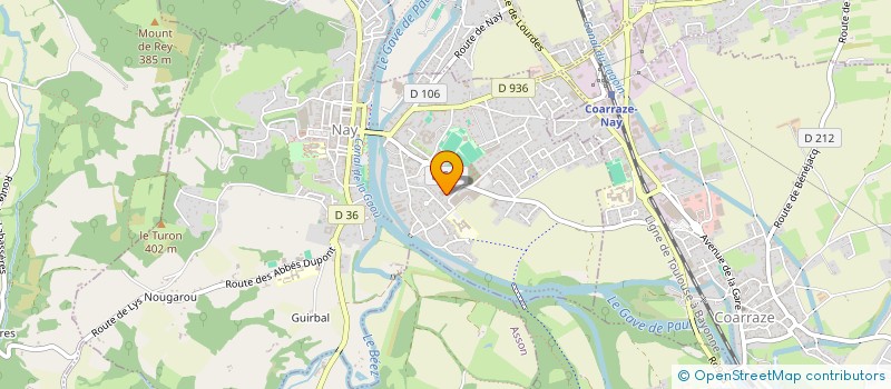 localisation de l'entreprise MONSIEUR THIERRY LAGRAVE  NAY