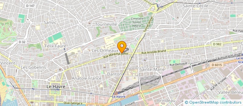 localisation de l'entreprise MONSIEUR THIERRY LAINE à LE HAVRE