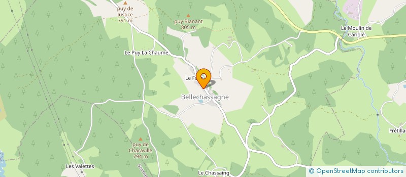 localisation de l'entreprise MONSIEUR THIERRY LALIRON  MILLEVACHES