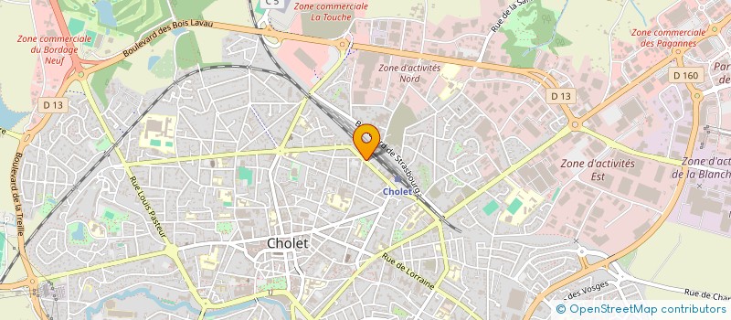 localisation de l'entreprise MONSIEUR THIERRY LALUE à CHOLET