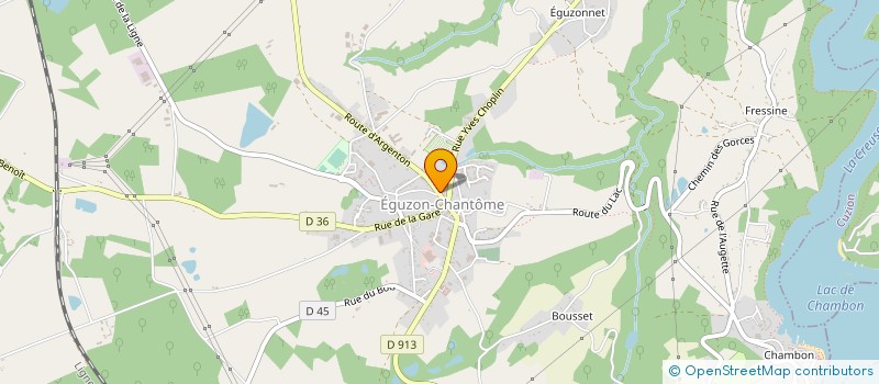 localisation de l'entreprise MONSIEUR THIERRY LAMBERT à EGUZON-CHANTOME