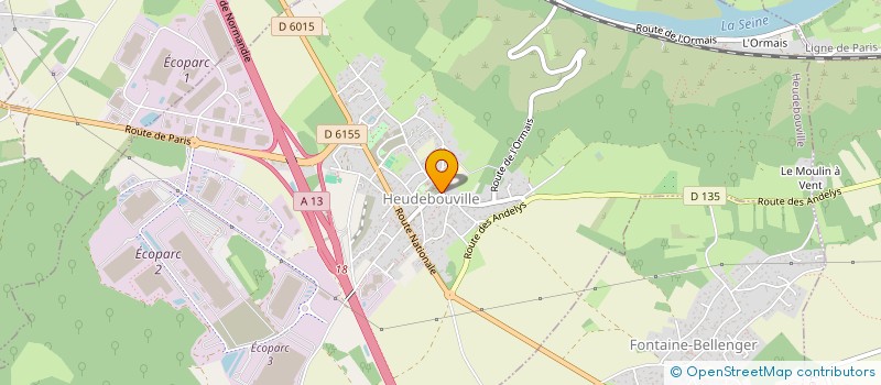localisation de l'entreprise MONSIEUR THIERRY LAMBERT  HEUDEBOUVILLE
