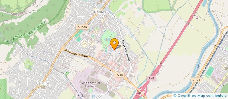 localisation de l'entreprise MONSIEUR THIERRY LANDA  CROLLES