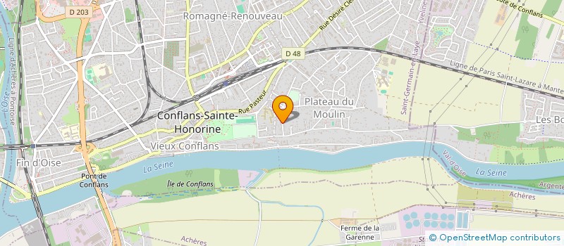 localisation de l'entreprise MONSIEUR THIERRY LANGEVIN  CONFLANS-SAINTE-HONORINE