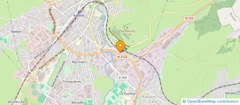 localisation de l'entreprise MONSIEUR THIERRY LAPORTE à AURILLAC