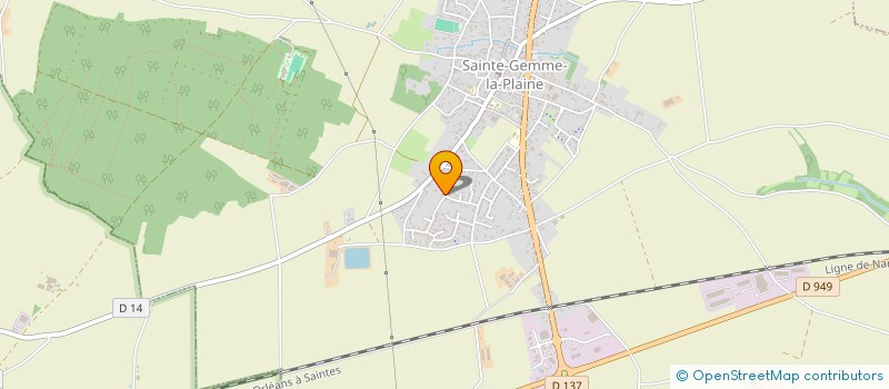 localisation de l'entreprise MONSIEUR THIERRY LARNIER  SAINTE-GEMME-LA-PLAINE