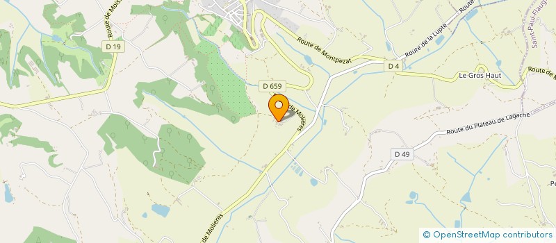 localisation de l'entreprise MONSIEUR THIERRY LARROQUE  CASTELNAU-MONTRATIER