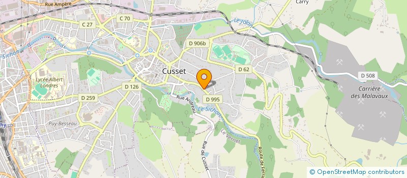 localisation de l'entreprise MONSIEUR THIERRY LASFARGUETTE à CUSSET