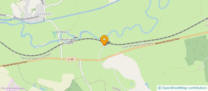 localisation de l'entreprise MONSIEUR THIERRY LAUDET  CHAMPVERT