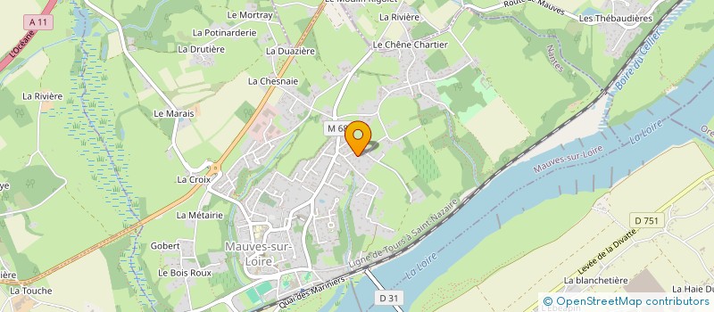 localisation de l'entreprise MONSIEUR THIERRY LAUDRAIN  MAUVES-SUR-LOIRE