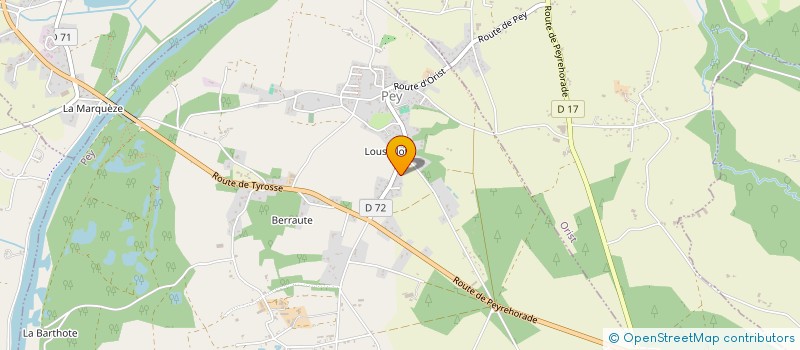 localisation de l'entreprise MONSIEUR THIERRY LAUILHE  ORTHEVIELLE