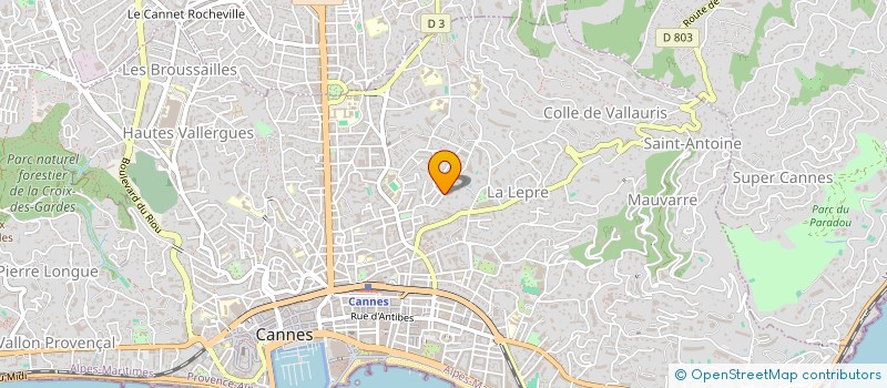 localisation de l'entreprise MONSIEUR THIERRY LAURERI à CANNES