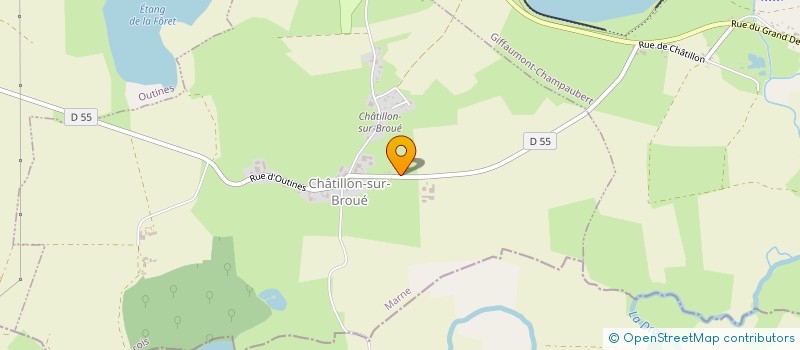 localisation de l'entreprise MONSIEUR THIERRY LAVEFVE  CHATILLON-SUR-BROUE