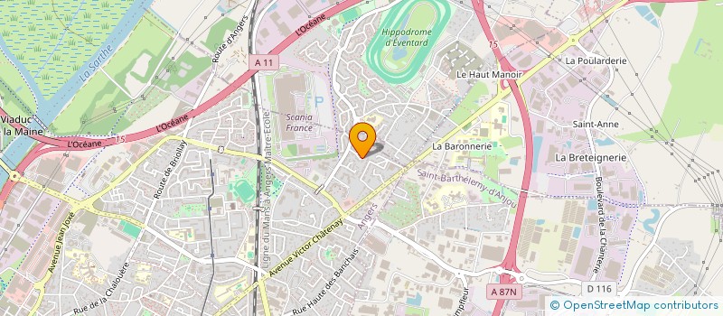localisation de l'entreprise MONSIEUR THIERRY LAVENIER à ANGERS