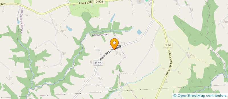 localisation de l'entreprise MONSIEUR THIERRY LAVERGNE  SAINT-CIRGUE