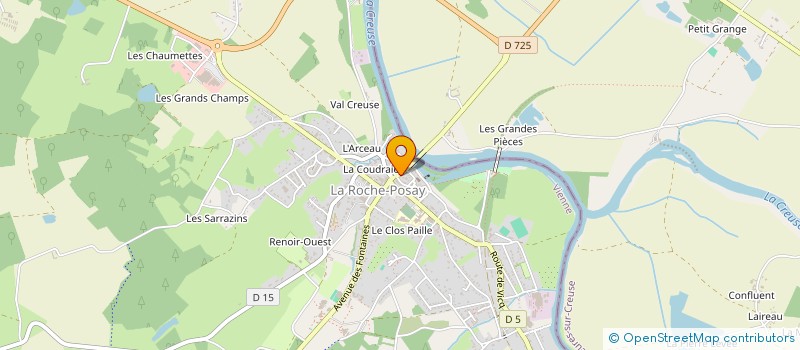 localisation de l'entreprise MONSIEUR THIERRY LAVIGNE  LA ROCHE-POSAY