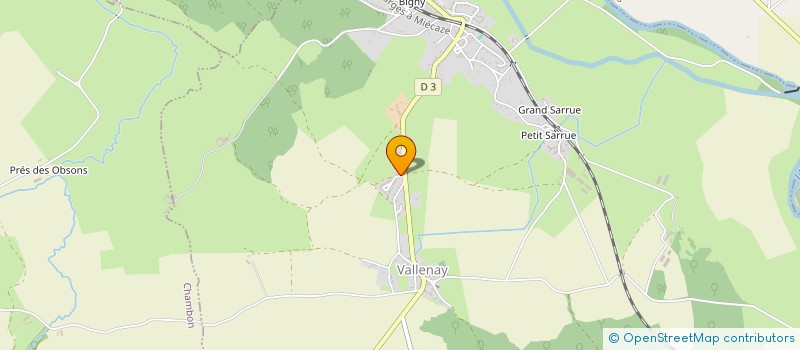 localisation de l'entreprise MONSIEUR THIERRY LAVILLE  VALLENAY