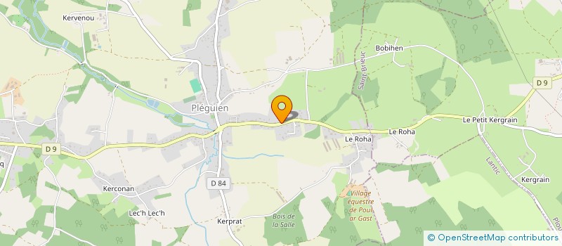 localisation de l'entreprise MONSIEUR THIERRY LE BARS  PLEGUIEN