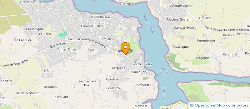 localisation de l'entreprise MONSIEUR THIERRY LE BRAS  SAINT-PABU