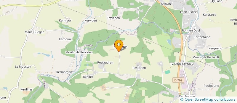 localisation de l'entreprise MONSIEUR THIERRY LE CAPITAINE  PONT-SCORFF