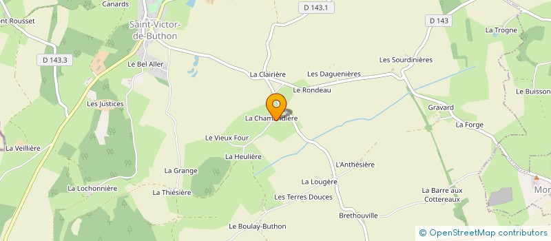 localisation de l'entreprise MONSIEUR THIERRY LE COUEDIC à SAINT-VICTOR-DE-BUTHON