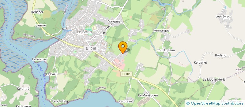 localisation de l'entreprise MONSIEUR THIERRY LE DREVE  LE BONO