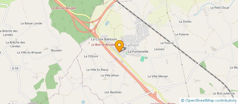 localisation de l'entreprise MONSIEUR THIERRY LE GALL  TRAMAIN