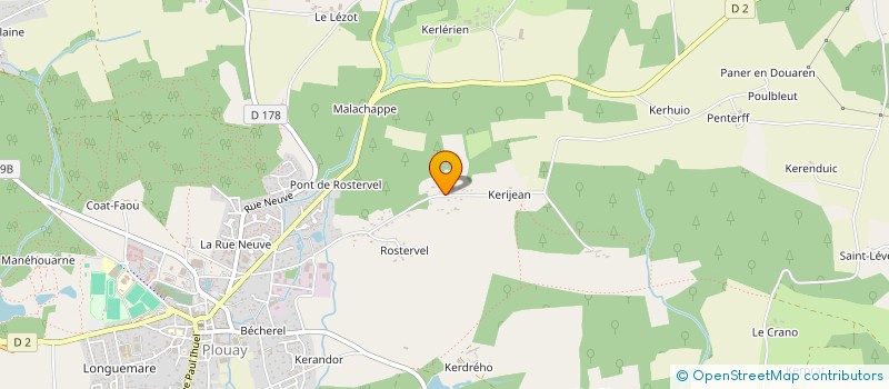 localisation de l'entreprise MONSIEUR THIERRY LE GARREC  PLOUAY