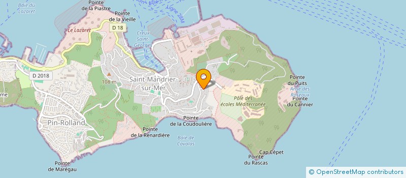 localisation de l'entreprise MONSIEUR THIERRY LE GOFF  SAINT-MANDRIER-SUR-MER