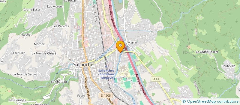 localisation de l'entreprise MONSIEUR THIERRY LE GUELLEC à SALLANCHES