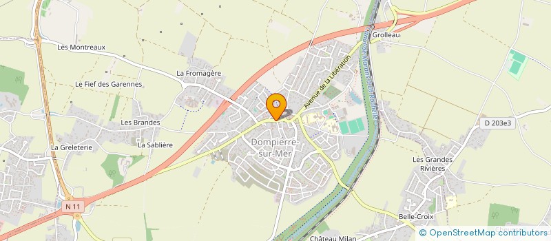 localisation de l'entreprise MONSIEUR THIERRY LE GUENNEC  DOMPIERRE-SUR-MER