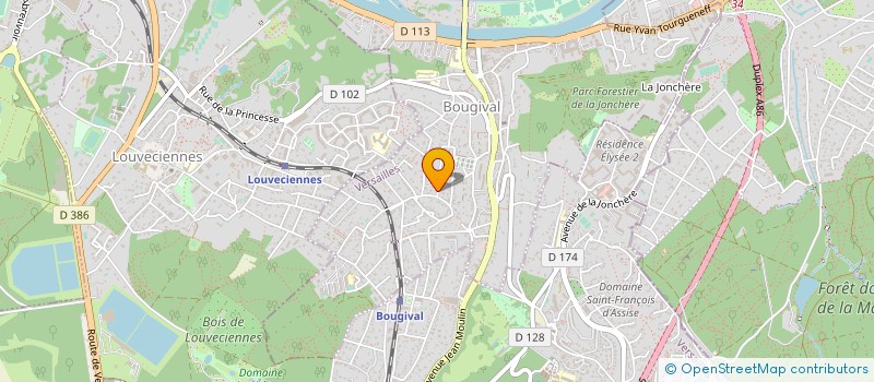 localisation de l'entreprise MONSIEUR THIERRY LE LOUET à BOUGIVAL