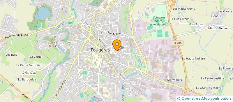 localisation de l'entreprise MONSIEUR THIERRY LE MAITRE  FOUGERES