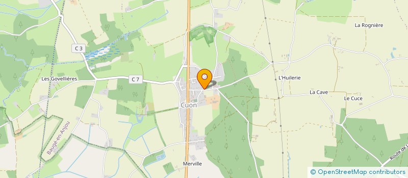 localisation de l'entreprise MONSIEUR THIERRY LE MARRE  BAUGE-EN-ANJOU