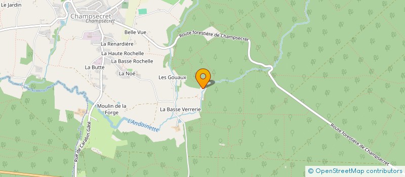 localisation de l'entreprise MONSIEUR THIERRY LE MASSON à CHAMPSECRET