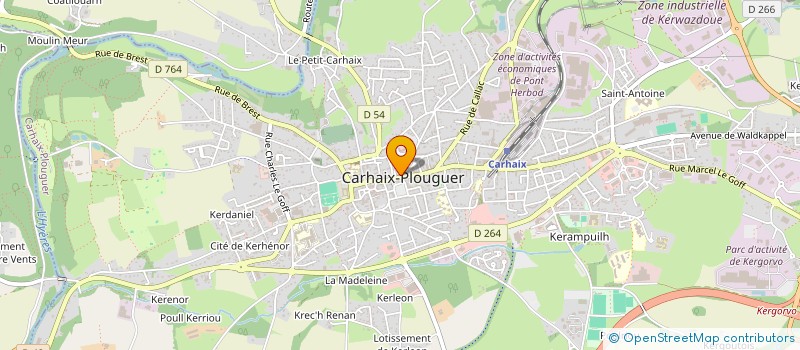 localisation de l'entreprise MONSIEUR THIERRY LE MEHAUTE à CARHAIX-PLOUGUER